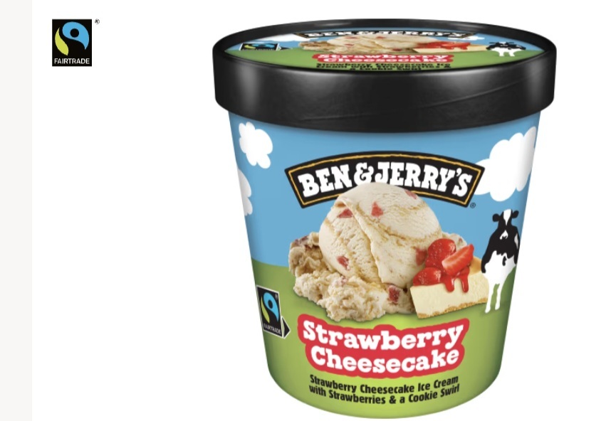 Ben & Jerry'S Glass Strawberry Cheesecake 465ml