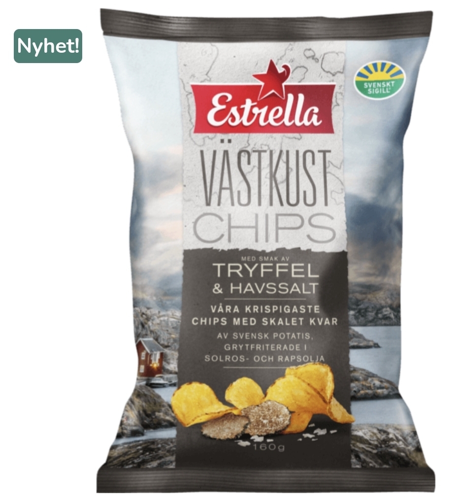 Estrella Västkustchips Tryffel & Havssalt 160g