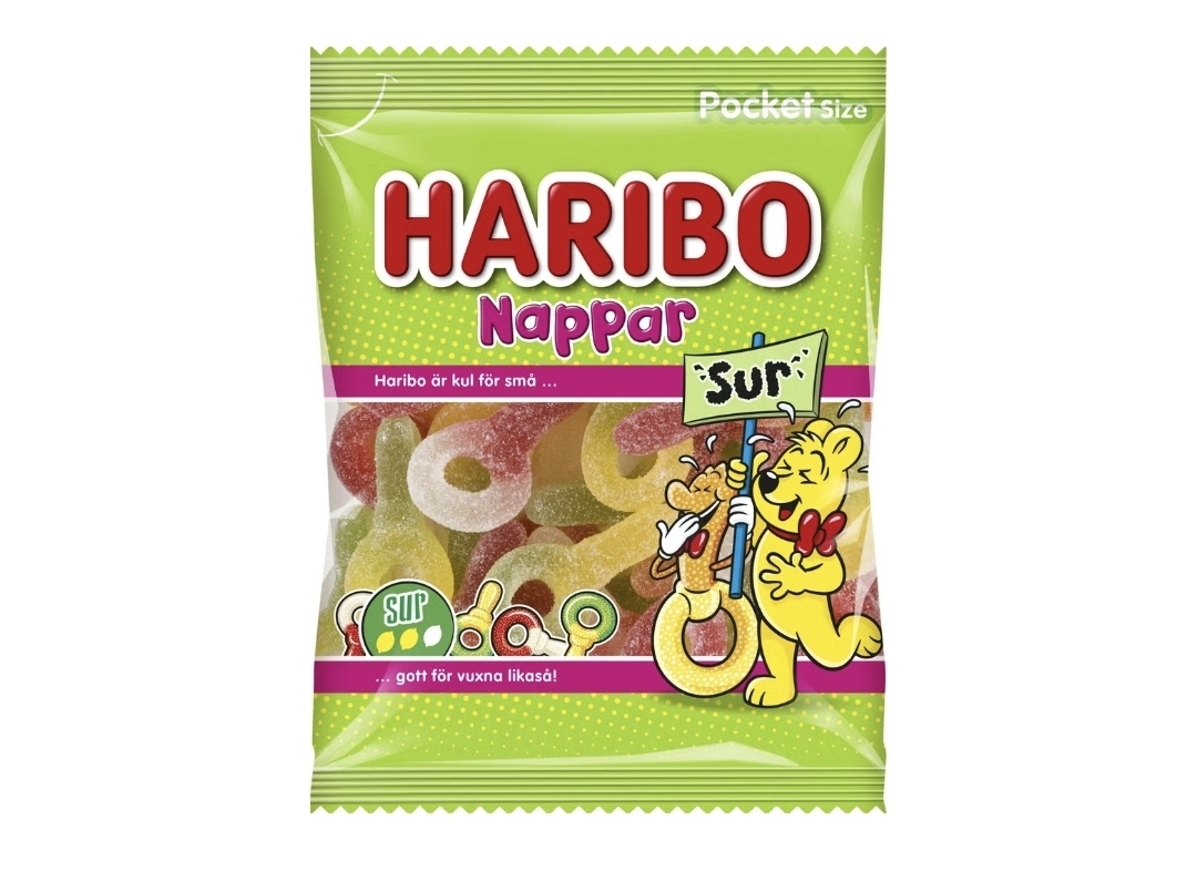 Sura Nappar  80 g, Haribo