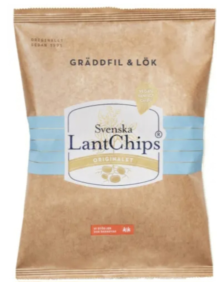 Lantchips Gräddfil & Lök 200g
